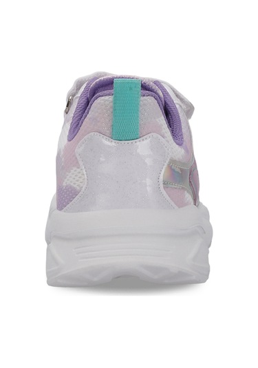 Slazenger KEMBA Çocuk Cırt Cırtlı Beyaz / Lila Günlük Spor Ayakkabısı