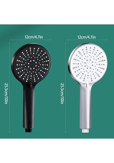 Yifomall 5 Modlu Yüksek Basınçlı Duş Başkanı, 116 Temizlenebilir Nozzle, 4.7 İnç Büyük Panel, Su Tasarruflu, 1.5m Hortum Ve Delmezsiz Tutucu İle Krom