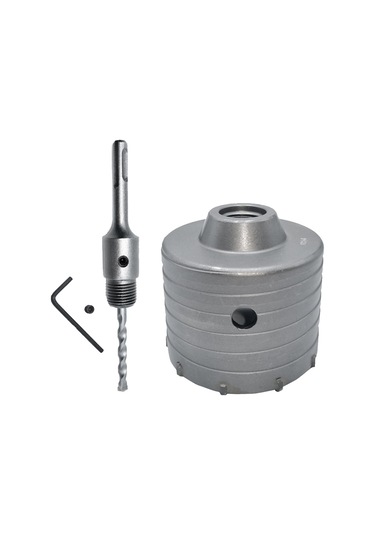 1set Sds Plus Beton Delme Testeresi Elektrikli İçi Boş Matkap Ucu