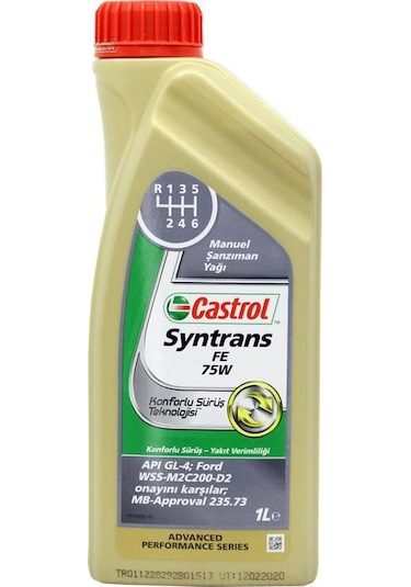 Castrol Syntrans Fe 75W C0633.02 Manuel Transmisyon Yağı 1 L