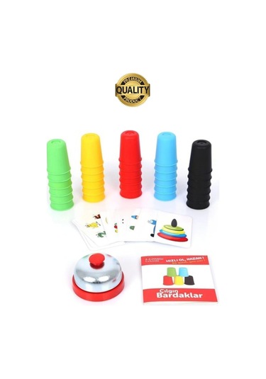 Eğitici Renk Bardak Eşleştirme Zeka Beceri Oyunu Hızlı Zili Çal Yetenek Ve Grup Aktivitesi Özel Gün