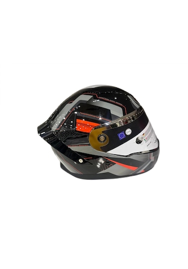Sway Sw 850 Full Face Kapalı Motosiklet Kaskı Gri - Siyah