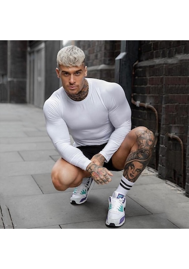 Siyah Muscleguys Koşu Tişörtü Spor Sıkı Uzun Kollu Spor Erkekler Sıkıştırma Gömlek Koşu Hızlı Kuru Egzersiz Eğitimi Tee Spor Giyim Siyah Siyah Muscleguys Koşu Tişörtü Spor Sıkı Uzun Kollu Spor Erkekler Sıkıştırma Gömlek Koşu Hızlı Kuru Egzersiz Eğitimi Tee Spor Giyim Siyah