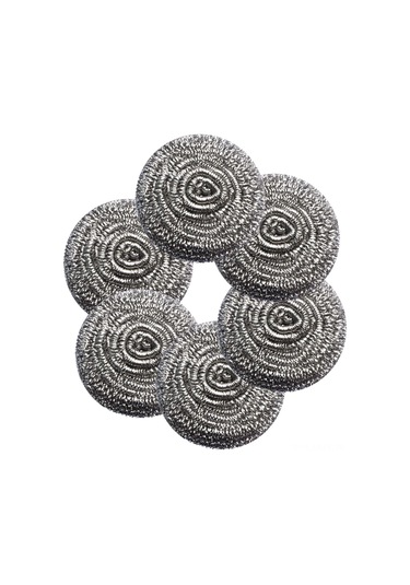 Monyee 6 Adet Paslanmaz Çelik Telli Temizlik Topu - Fırçalar, Tencere, Tava, Izgaralar Ve Lavabolar İçin Dayanıklı Temizleyici Diğer