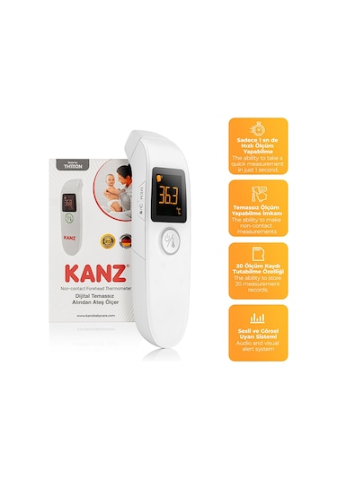 Kanz Htc-2 KNZ-6903 Dijital Temassız Alından Ateş Ölçer