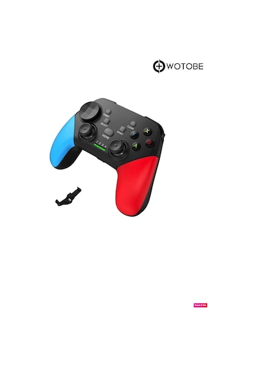 Wireless Kablosuz Pc Android İos Switch Tv Uyumlu Gamepad Ve Telefon Tutucu Siyah