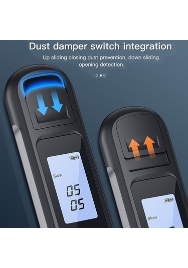 Pazly Taşınabilir Alkol Ölçer - Yüksek Hassasiyetli, Led Ekranlı, 3 Renkli Gösterge İle Anında Sonuç Siyah Siyah