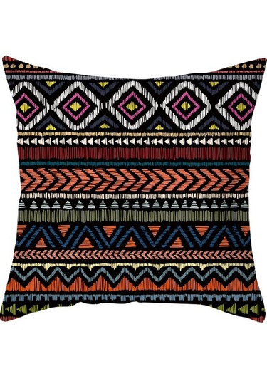 Yeni Sade Tarzda Baskılı Yastık Kılıfı No.47 Ekru