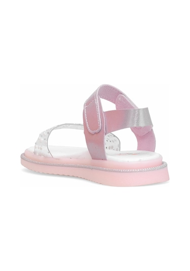 Elit Şa-f-036-25y Filet Kız Çocuk Düz Sandalet Pembe Pembe
