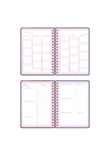 2026 A5 Spiralli Renkli Haftalık Ajanda 12 Aylık Motivasyon Sayfalı Galaksi Galaksi