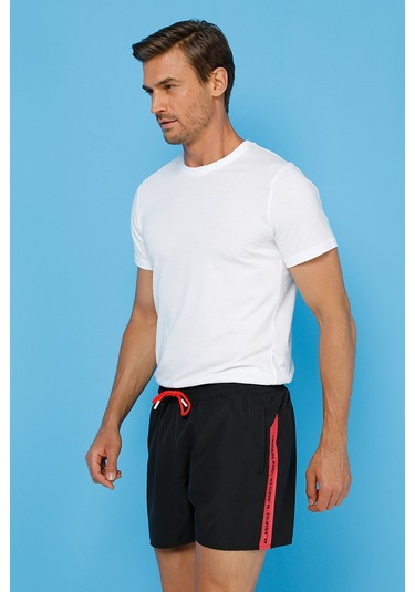 Timberland Sunapee Lake Logo Siyah Erkek Deniz Şortu 101096763 Siyah