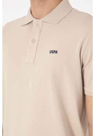 U.S. Polo Assn. Erkek Regular Fit Polo Yaka Taş Basic Tişört 50306007-VR049 U.S. Polo Assn. Erkek Regular Fit Polo Yaka Taş Basic Tişört 50306007-VR049