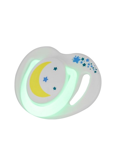 Mamajoo Silikon Ortodontik İkili Emzik Gece - Gündüz / 0 Ay +