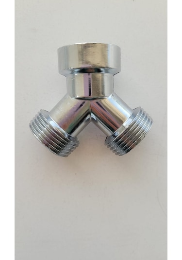 Çamaşır Makinesi Musluk Çatalı Krom 3/4 Ölçü Standart Metal