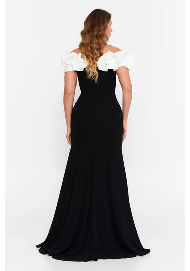 Şeref Vural Kadın Büyük Beden Derin Yırtmaçlı Balık Form Maxi Abiye Elbise 8319 Siyah-beyaz Siyah-beyaz Şeref Vural Kadın Büyük Beden Derin Yırtmaçlı Balık Form Maxi Abiye Elbise 8319 Siyah-beyaz Siyah-beyaz