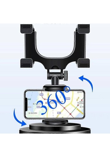 360 Dönen Araba Dikiz Aynası Tutucu Montaj Standı Aksesuarları Cep Telefonu İçin, 2024