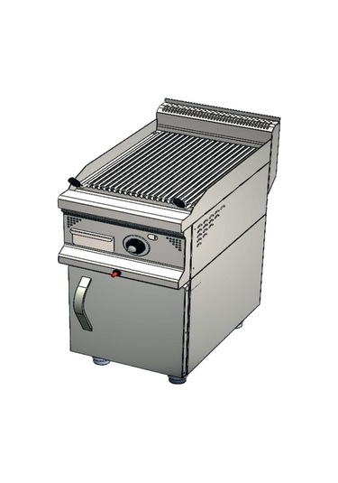 Karacasan Endüstriyel 900 Seri Dolaplı 40 Cm Doğalgazlı Sulu Balıksırtı Izgara