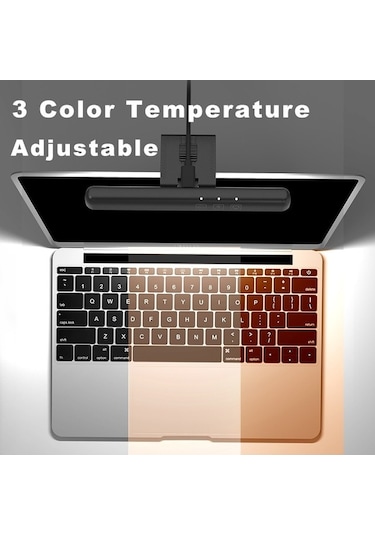 Dancemonkey Cbtx Tb-30sh 18cm Dizüstü Usb Lambası Kademesiz Kısayabilir Asma Işık - Siyah Siyah