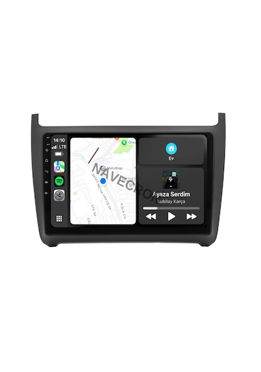 Volkswagen Polo 2011-17 9" Uyumlu Androıd Multimedya Gerçek 2/32 Kablosuz Carplay Geri Görüş Kameralı 9"