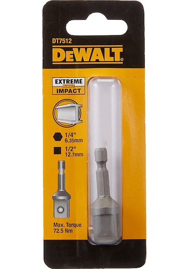 Dewalt DT7512 1/4’’-1/2’’ Darbeli Tornavida Adaptörü