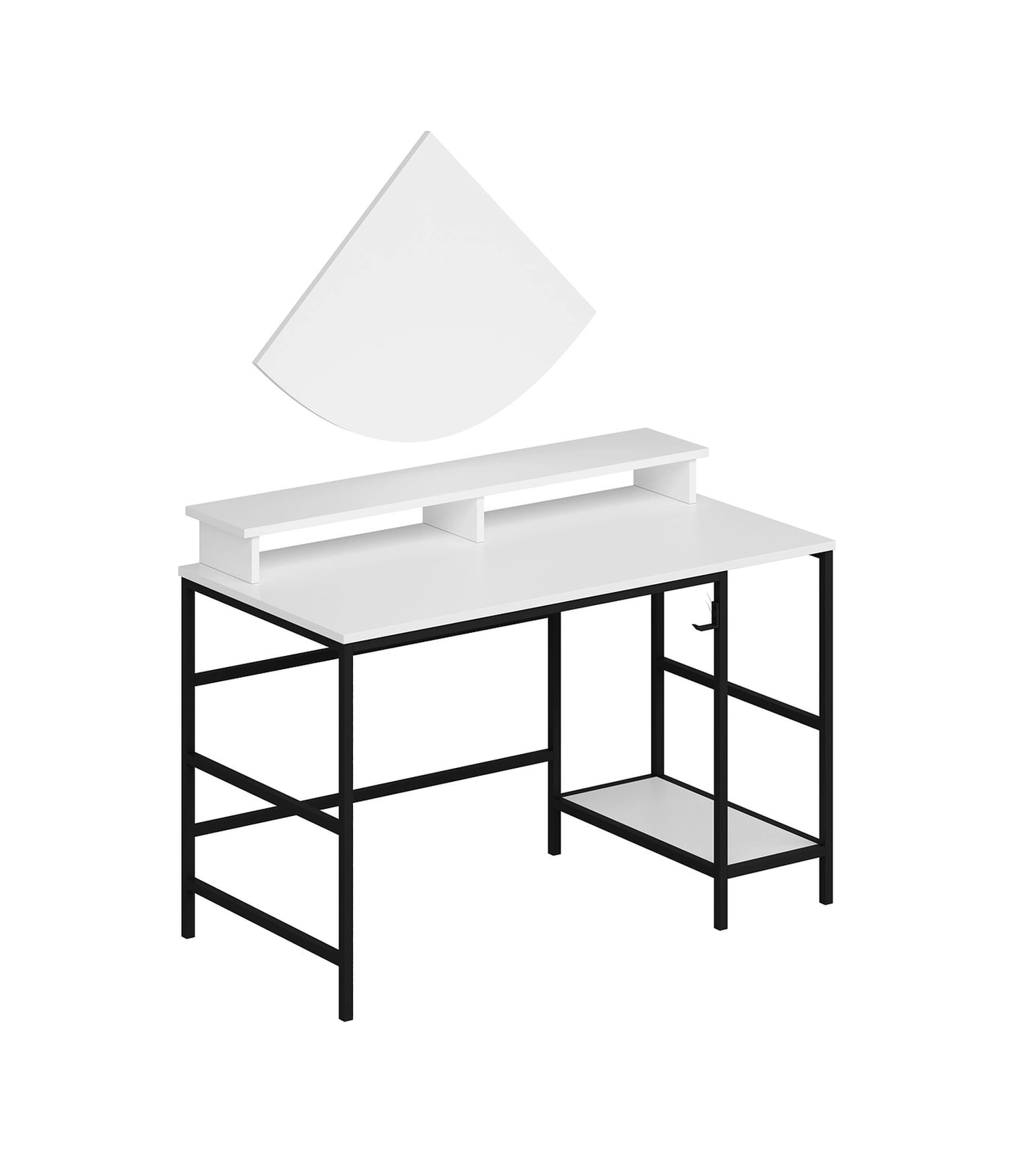 Minar Greta Çalışma Masası Modül2 - Beyaz Beyaz