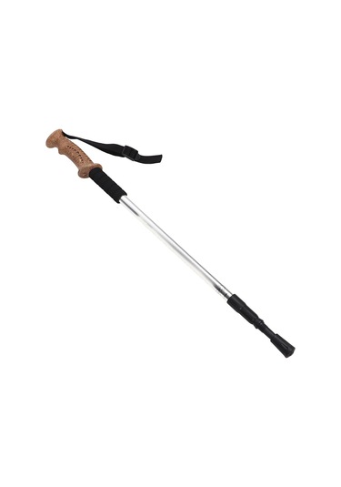 Dağcılık İçin Süper Hafif Ergonomik Teleskopik Yürüyüş Bastonu 3 Bölüm Yüksek Mukavemetli Kaymaz Gümüş Çok Renkli