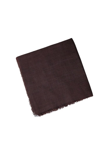 Enba Flamlı Yazma %100 Pamuk Nefes Alan Doğal Kumaş Koyu Kahve
