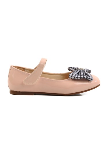 Aspor Pudra Rugan Kız Çocuk Fiyonk Kurdeleli Babet Çok Renkli