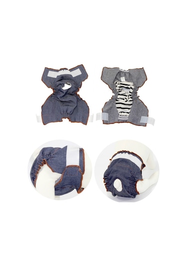 Anti-üzüntü Dişi Köpek Fizyolojik Pantolon İdrar Geçirmez Ve Islak Pet Sızdırmaz İç Çamaşırı, Boyut: L