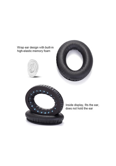 Bose Qc2 / Qc15 / Ae2 / Qc25 İçin Ortak Pamuklu 1 Çift Yumuşak Kulaklık Kulaklık Ceket Koyu Kahverengi