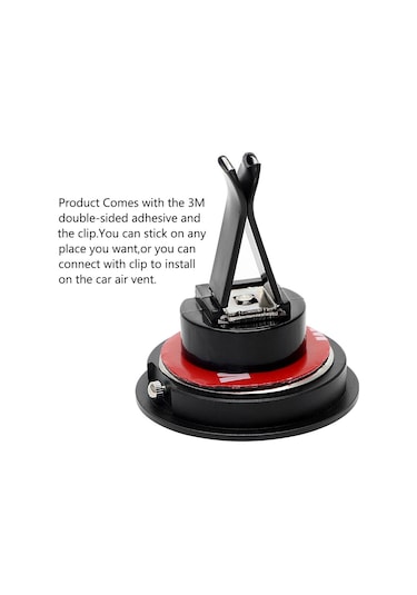 Araba Saati Gece Lambası Elektronik Saat Araba Dekorasyon Siyah