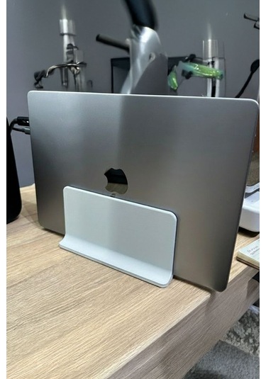 Macbook Uyumlu Pro 14 İnce Laptop Standı Beyaz