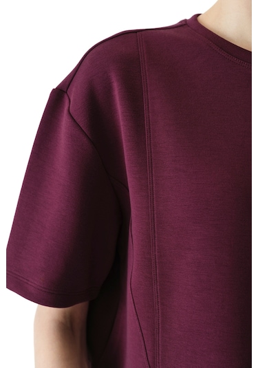 Penti Bordo Silky Feel Dikiş Detaylı Tişört