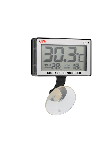 Samdoo Akvaryum Dijital Lcd Termometre, Yüksek/düşük Sıcaklık Otomatik Alarm, Dc16, Pil Dahil Değil