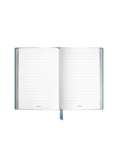 Montblanc 4810 Dumanlı Mavi Deri Küçük Boy Defter 134710 Mavi