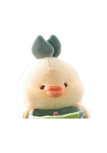 Createtech Yumuşak Ördek Peluş Oyuncak Sevimli Suntek Kutusu Çöp Araba Tp Çok Renkli