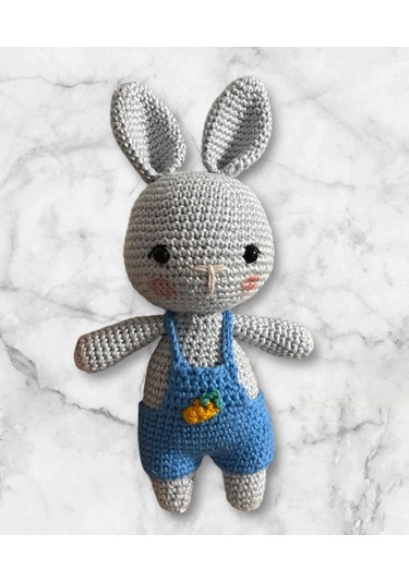 Amigurumi Kız Çocuk Örgü Oyuncak Minik Tavşan
