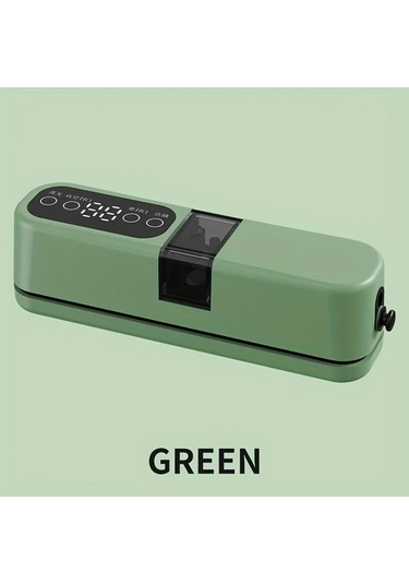Honeybeeshop Taşınabilir Usb Şarj Edilebilir Yeşil Vakum Mühürleyici 1200mah Lityum Pil Kuru Islak Gıda Saklama Sistemi Ev Seyahat
