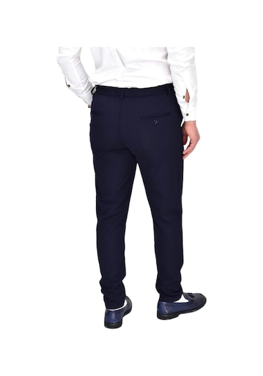 Erkek Beli Lastikli Jogger Pantolon Regular Fit Bgl-st04328 Lacivert