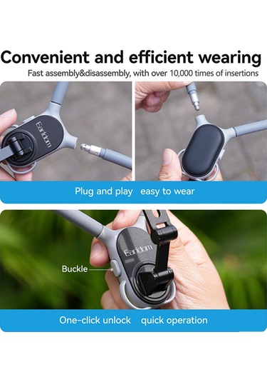 Earldom Manyetik Cep Telefonu Askılı Boyun Askısı Gri