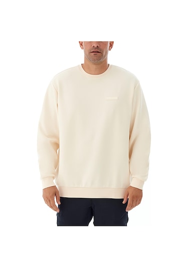 Csc Gem Columbia Label Erkek Sweatshirt-7408 Krem