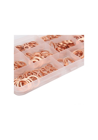 Maiyame 300 Adet Kutu Paketli M5-m16 Büyük Çaplı Bakır Washer Seti - Yüksek Isı Dayanımı, Akışkan Ve Hidrolik Bağlantılar İçin