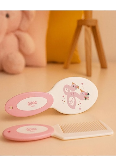 Wee Baby Fırça Tarak Seti - Pembe