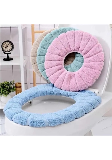 Yeşil Sıcak Yumuşak Yıkanabilir Tuvalet Kapağı Pedi Tuvalet Koltuk Minderi Ev Dekor İçin Set Closestool Mat Koltuk Kılıfı Tuvalet Çıtası Aksesuarları