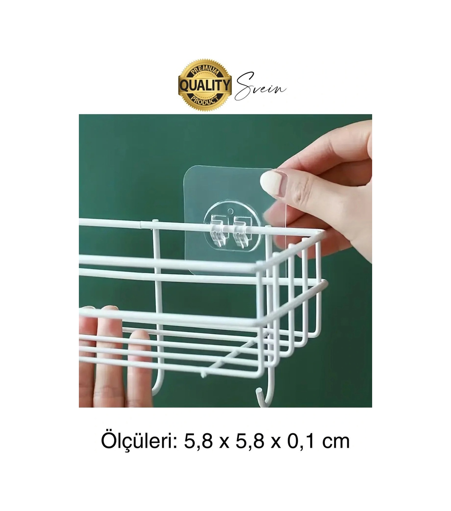 6 Ad. Ekstra Güçlü Kendinden Yapışkanlı İz Bırakmaz Suya Dayanıklı Banyo Rafı Tablo Ayna Askı Kanca Çok Renkli