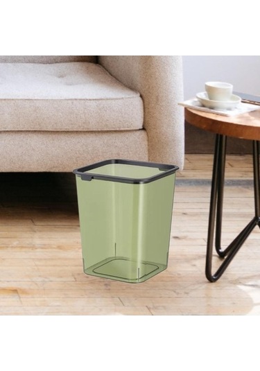 Pazly Yeşil Yeşil Suntek Sepet Ofisi Mutfak Modern Kutusu Kapaı Çöp Atık Wn Yeşil