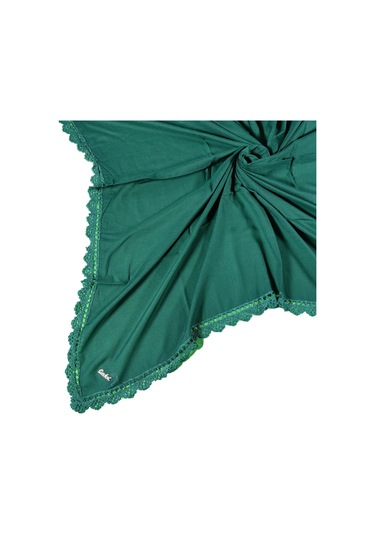 Enba Pamuklu İğne Oyalı Namaz Ve Mevlüt Örtüsü 110x110 Cm Zümrüt