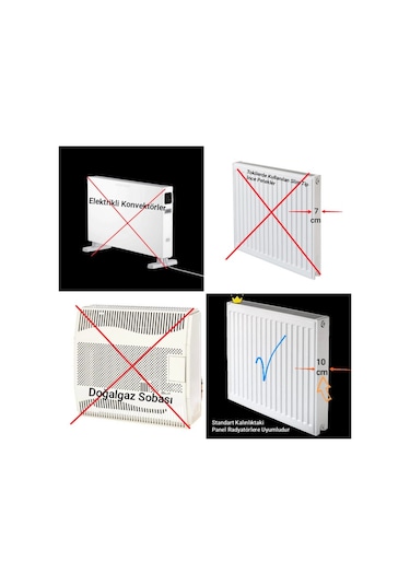 Isıtaç Petek Üstü Alüminyum Isı Yönlendirici