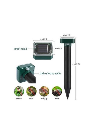 Tongxida Güneş Enerjili Ultrasonik Fare & Yılan Kovucu - Sokağa Takılabilir