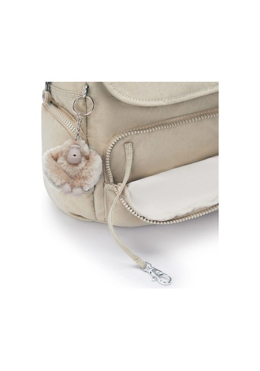 City Zip Mini Küçük Boy Sırt Çantası Bej
